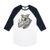 AS Colour - 3/4 Raglan Baseball Sleeve Tee Thumbnail