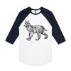 AS Colour - 3/4 Raglan Baseball Sleeve Tee Thumbnail