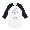 AS Colour - 3/4 Raglan Baseball Sleeve Tee Thumbnail