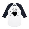 AS Colour - 3/4 Raglan Baseball Sleeve Tee Thumbnail
