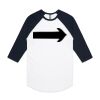 AS Colour - 3/4 Raglan Baseball Sleeve Tee Thumbnail