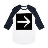 AS Colour - 3/4 Raglan Baseball Sleeve Tee Thumbnail