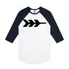 AS Colour - 3/4 Raglan Baseball Sleeve Tee Thumbnail