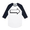 AS Colour - 3/4 Raglan Baseball Sleeve Tee Thumbnail