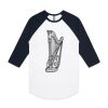 AS Colour - 3/4 Raglan Baseball Sleeve Tee Thumbnail