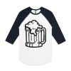AS Colour - 3/4 Raglan Baseball Sleeve Tee Thumbnail