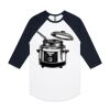 AS Colour - 3/4 Raglan Baseball Sleeve Tee Thumbnail