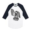 AS Colour - 3/4 Raglan Baseball Sleeve Tee Thumbnail
