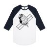 AS Colour - 3/4 Raglan Baseball Sleeve Tee Thumbnail