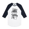 AS Colour - 3/4 Raglan Baseball Sleeve Tee Thumbnail
