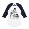 AS Colour - 3/4 Raglan Baseball Sleeve Tee Thumbnail
