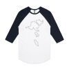 AS Colour - 3/4 Raglan Baseball Sleeve Tee Thumbnail