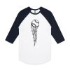 AS Colour - 3/4 Raglan Baseball Sleeve Tee Thumbnail