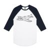 AS Colour - 3/4 Raglan Baseball Sleeve Tee Thumbnail