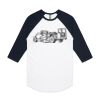 AS Colour - 3/4 Raglan Baseball Sleeve Tee Thumbnail