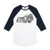 AS Colour - 3/4 Raglan Baseball Sleeve Tee Thumbnail