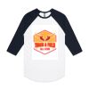 AS Colour - 3/4 Raglan Baseball Sleeve Tee Thumbnail
